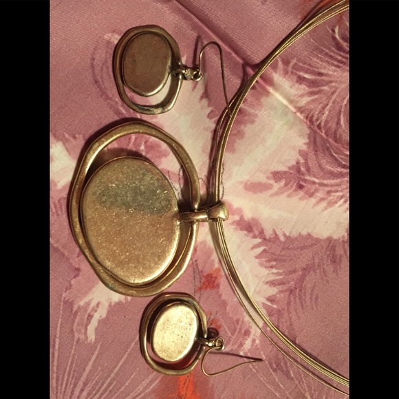 Necklace & Earring Artisan Jewelry SET Gold & Sterling ~ Unique PERFECT GIFT 🎁 - Picture 4 of 16